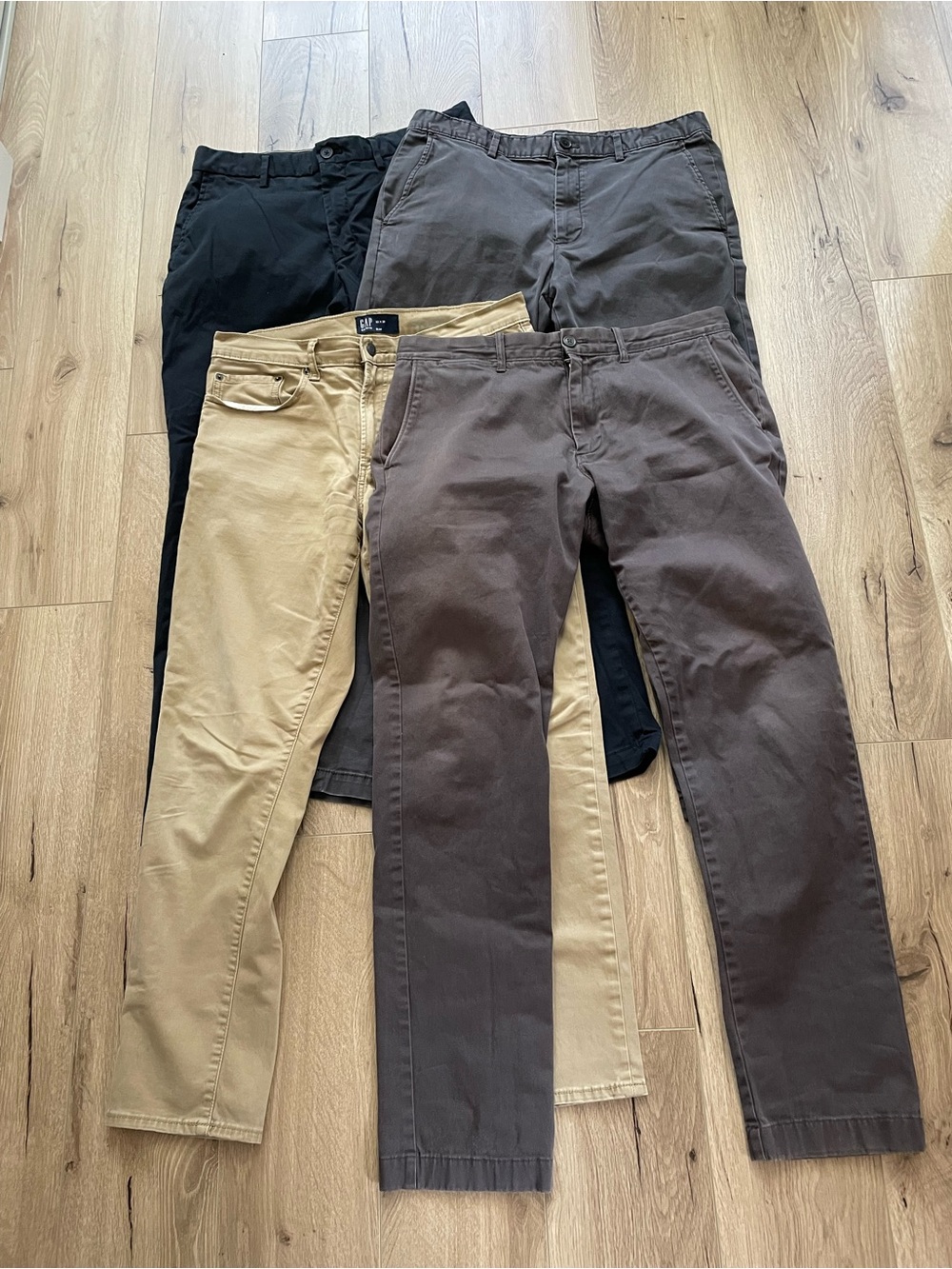 Bundle lot four banana republic gap j crew chinos all slim 33x30 stretch 484